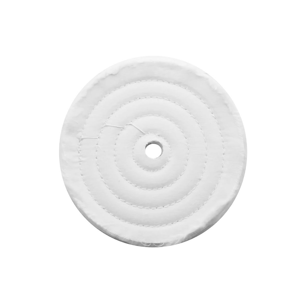 6" White Soft Muslin Buff - 1/2" Arbor - Thumbnail 2