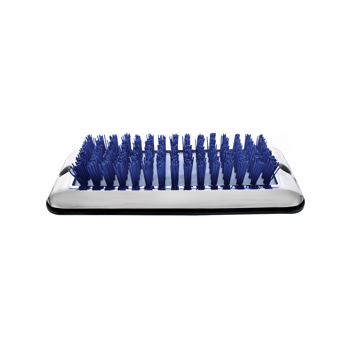 Stainless Shoe/Boot Scraper With Nylon Brush - Blue Brush - Thumbnail 5