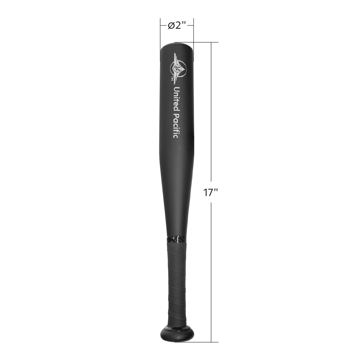 17" Aluminum Tire Checker Bat-Matte Black - Thumbnail 6
