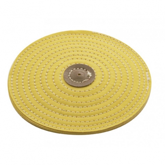 4" Yellow Razor Buff - 1/8" Arbor