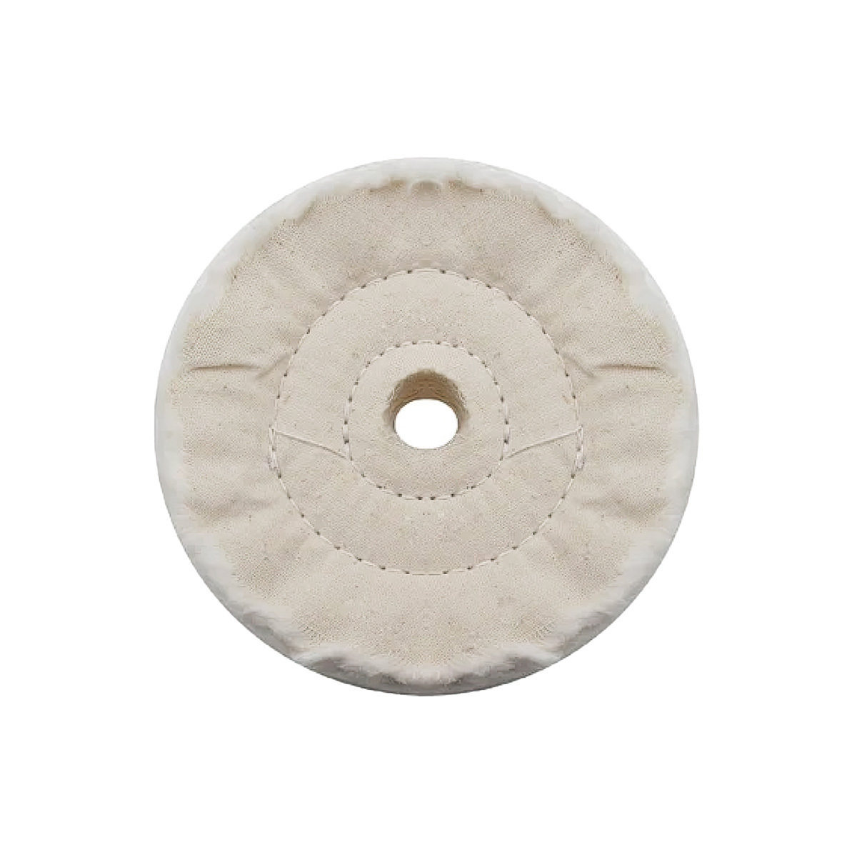 3" White Soft Muslin Buff - 5/8" Arbor - Thumbnail 2