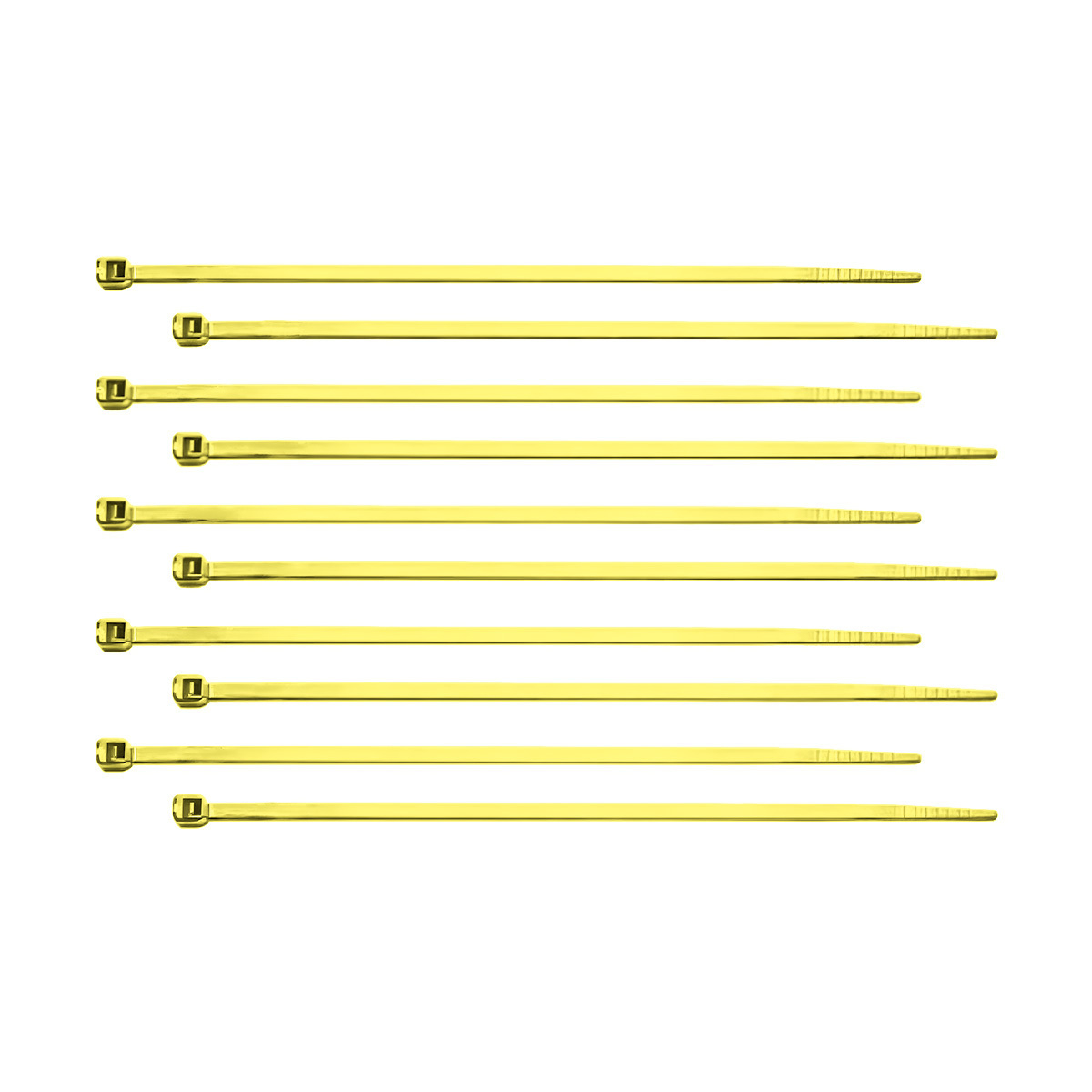 6" Nylon Cable Zip Ties - Brass (10-Pack) - Thumbnail 2