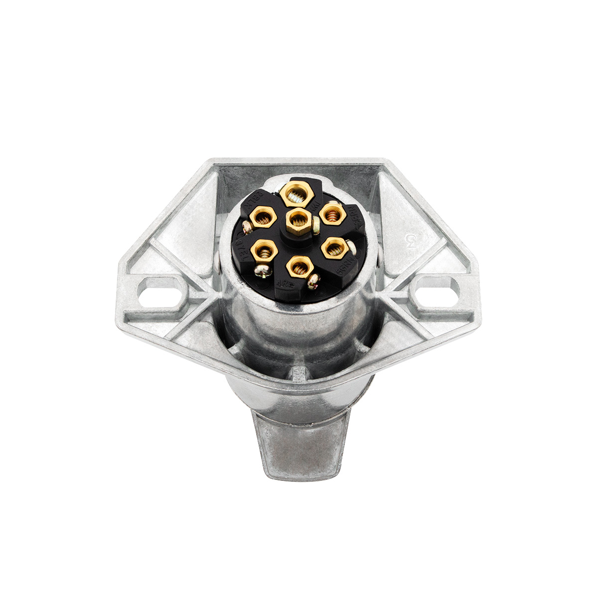 Round 7-Way Male Connector - Split Pin - Thumbnail 3