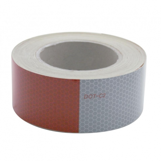 Reflexite Conspicuity Reflector Tape - 6" White/6" Red - Thumbnail 2