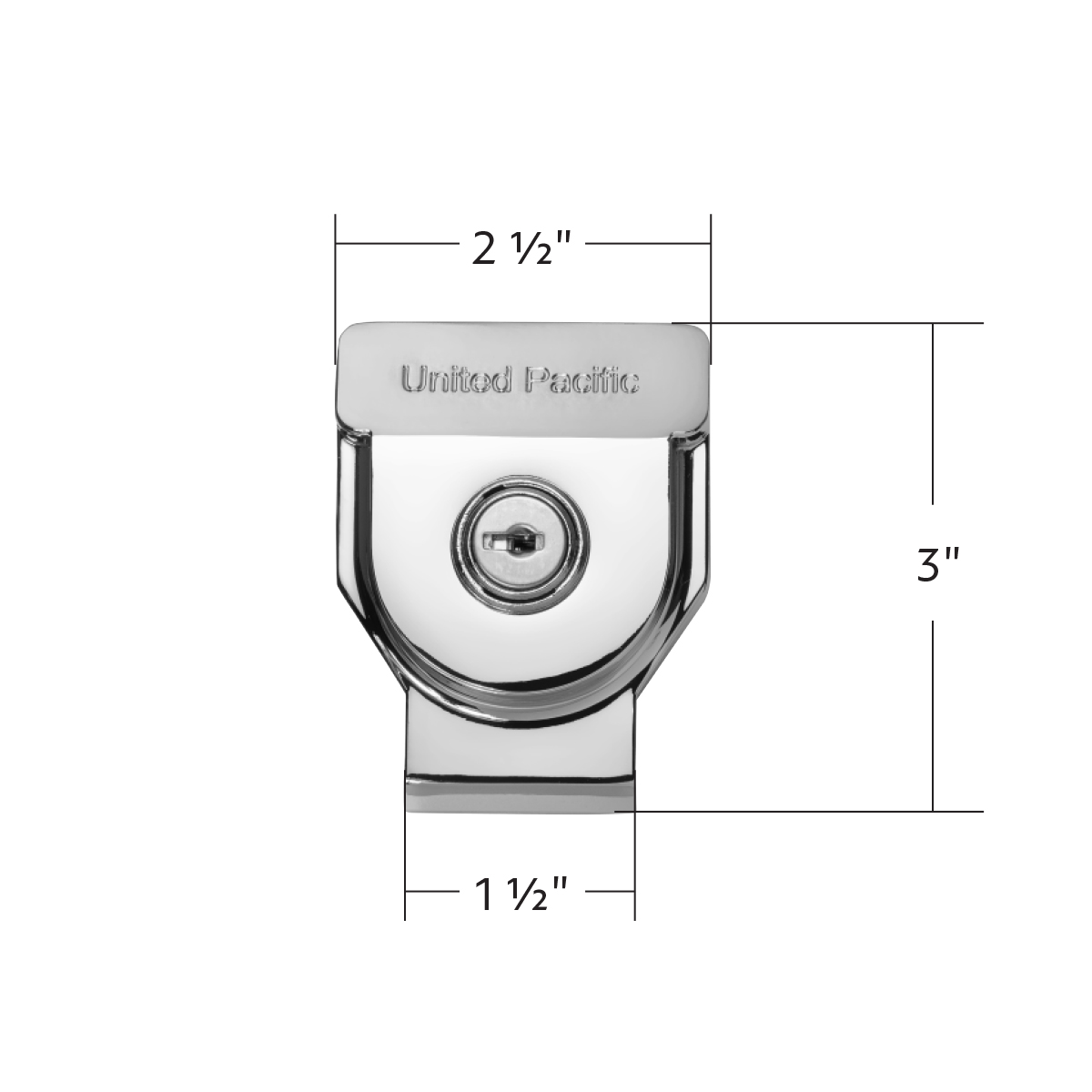 Heavy Duty Aluminum Gladhand Lock - Chrome - Thumbnail 4
