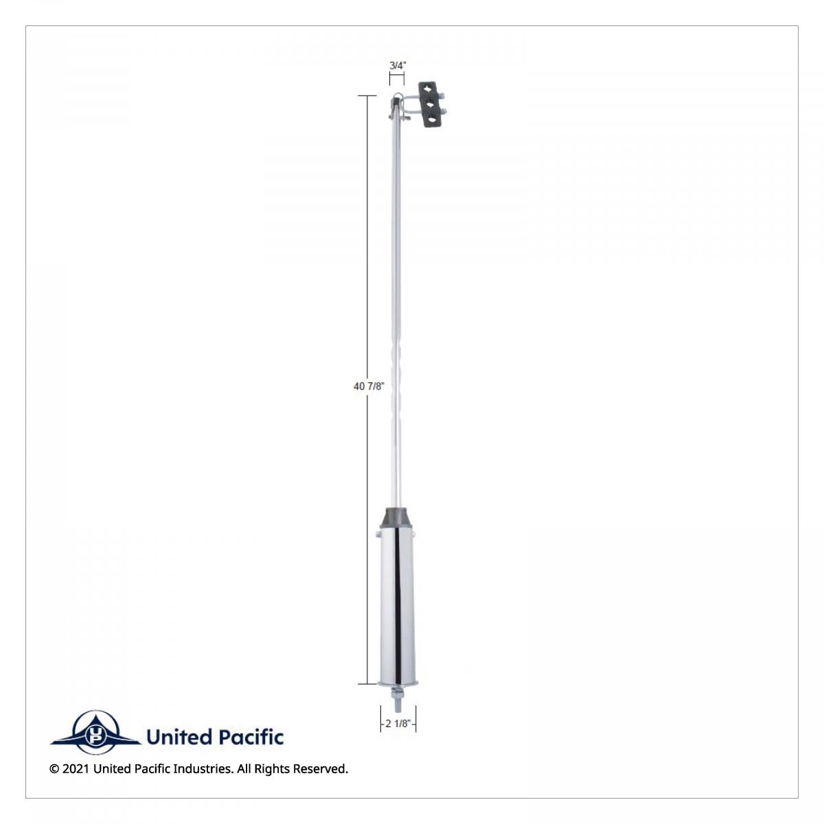 40" Chrome Light Duty Swivel Pogo Stick - Thumbnail 2