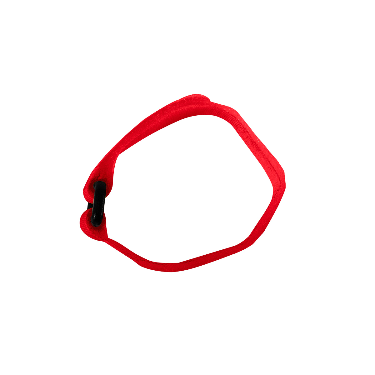 8" x 3/4"  Red Hook & Loop Velcro Strip-Tie Fasteners with Buckle (8-Pack) - Thumbnail 4