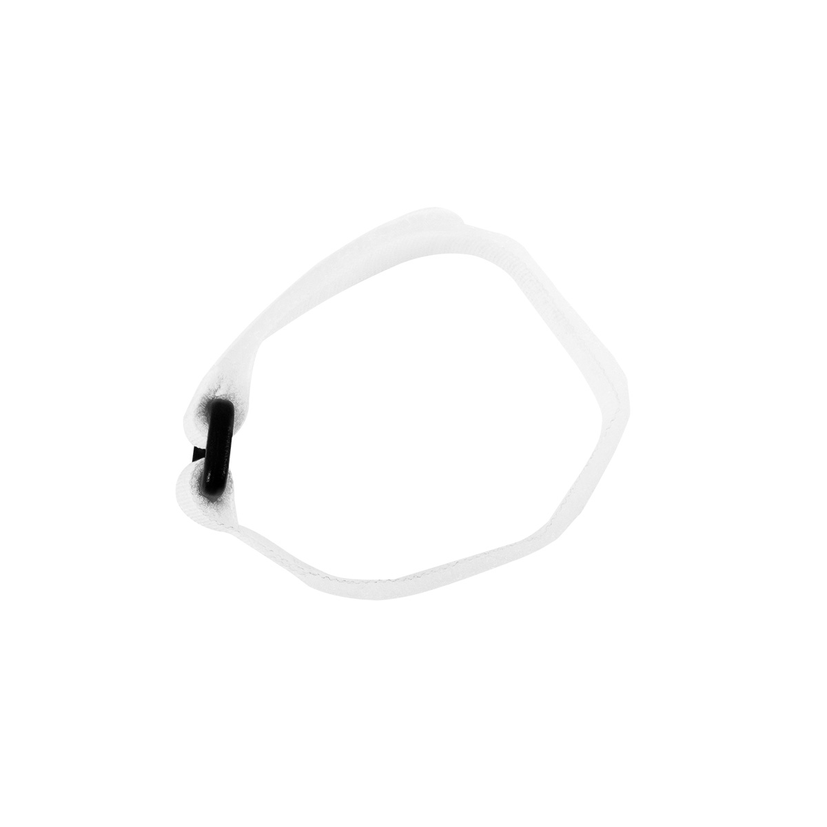 8" x 3/4"  White Hook & Loop Velcro Strip-Tie Fasteners with Buckle (8-Pack) - Thumbnail 4