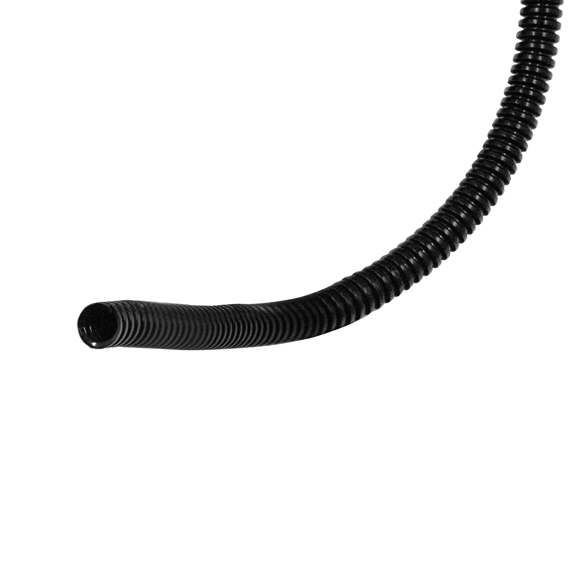 1/4" I.D. Black Flex-Guard Convoluted Split Seam Tubing, 14 Ft. - Thumbnail 3