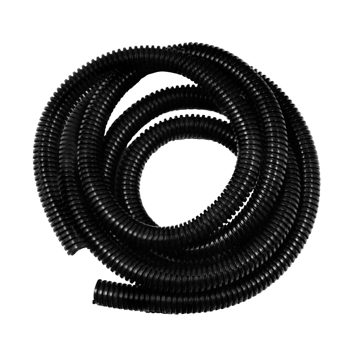 1/2" I.D. Black Flex-Guard Convoluted Split Seam Tubing, 7 Ft.