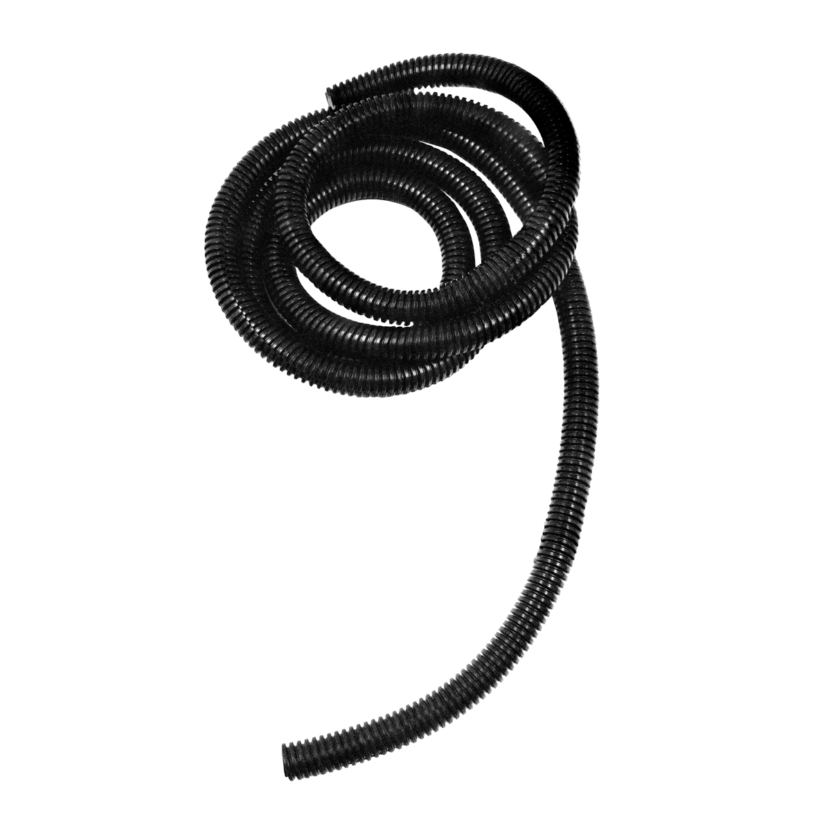 1/2" I.D. Black Flex-Guard Convoluted Split Seam Tubing, 7 Ft. - Thumbnail 2