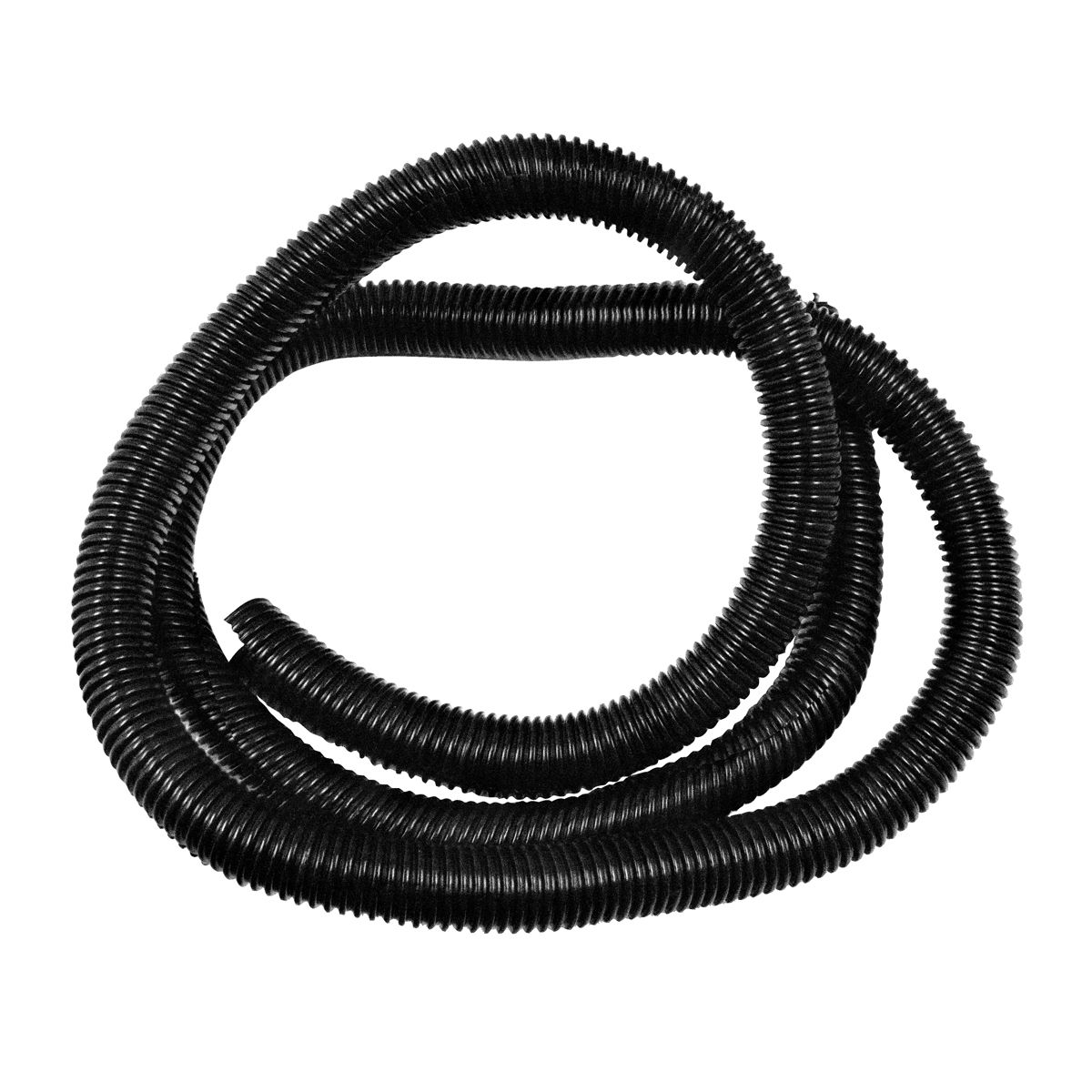 3/4" I.D. Black Flex-Guard Convoluted Split Seam Tubing, 5 Ft.