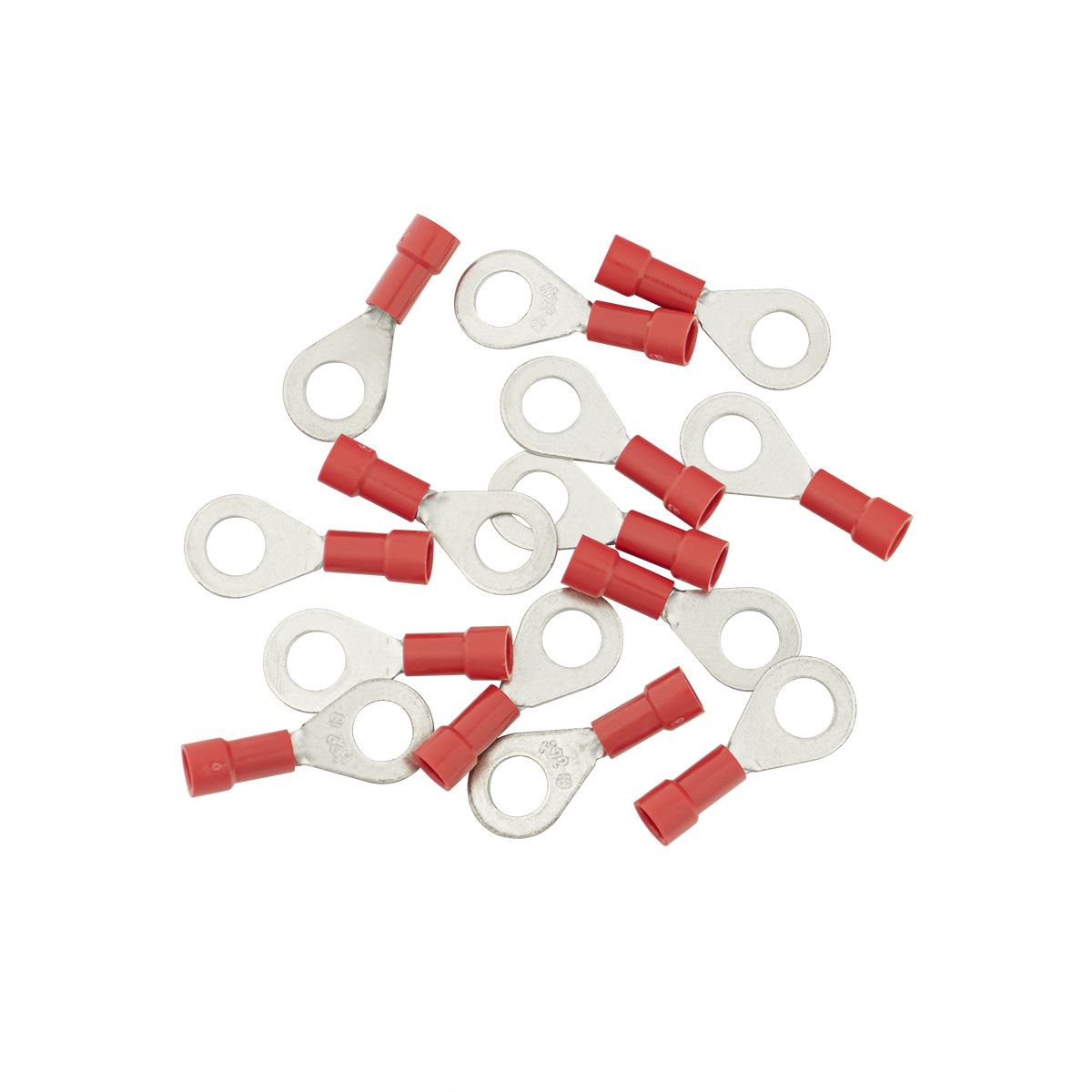 22-18 AWG 1/4" Stud Vinyl Ring Terminal (14-Pack)