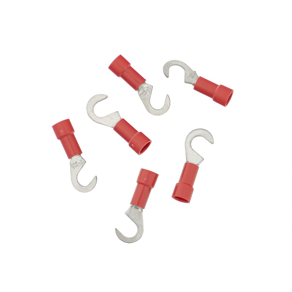 22-18 AWG #10 Stud Vinyl Hook Terminal (6-Pack)