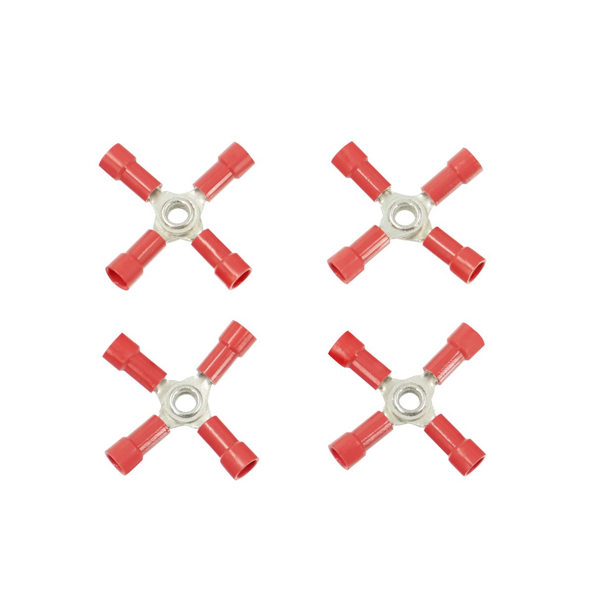 22-18 AWG 4-Way (X) Vinyl Connector (4-Pack)