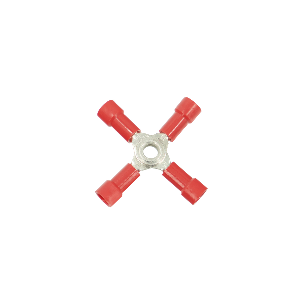 22-18 AWG 4-Way (X) Vinyl Connector (4-Pack) - Thumbnail 2