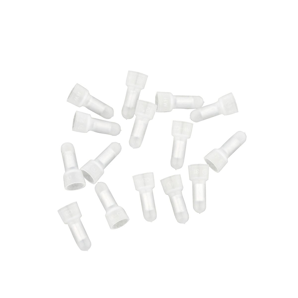 22-24 AWG Nylon Closed End Connector, 15 Pcs