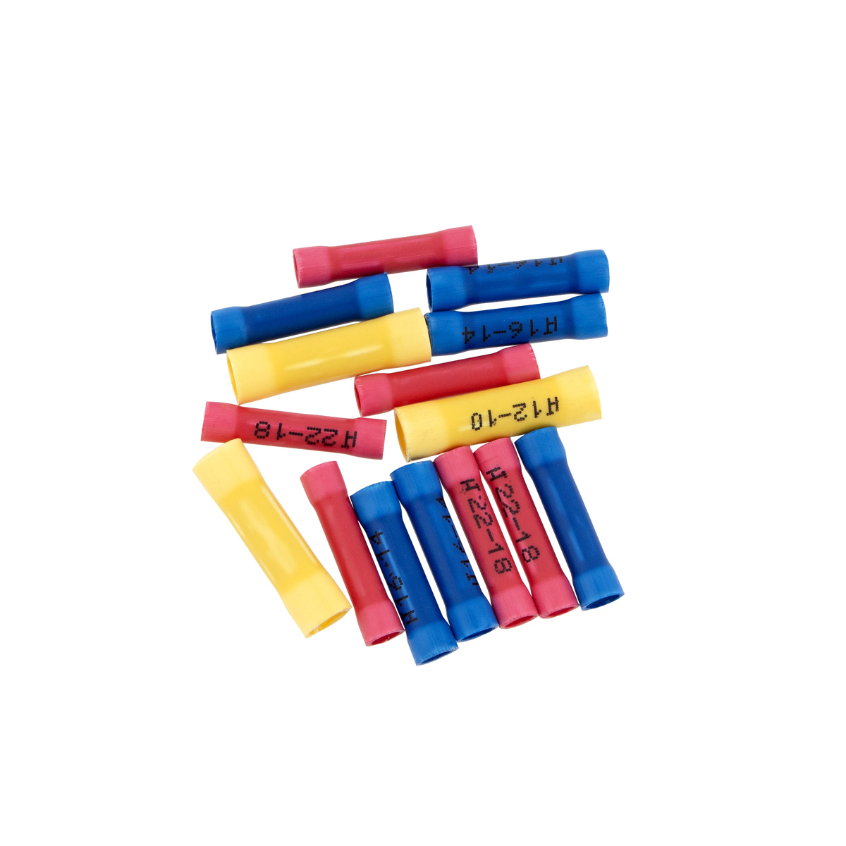 22-10 AWG Assorted Vinyl Butt Connectors (17-Pack) - Thumbnail 4