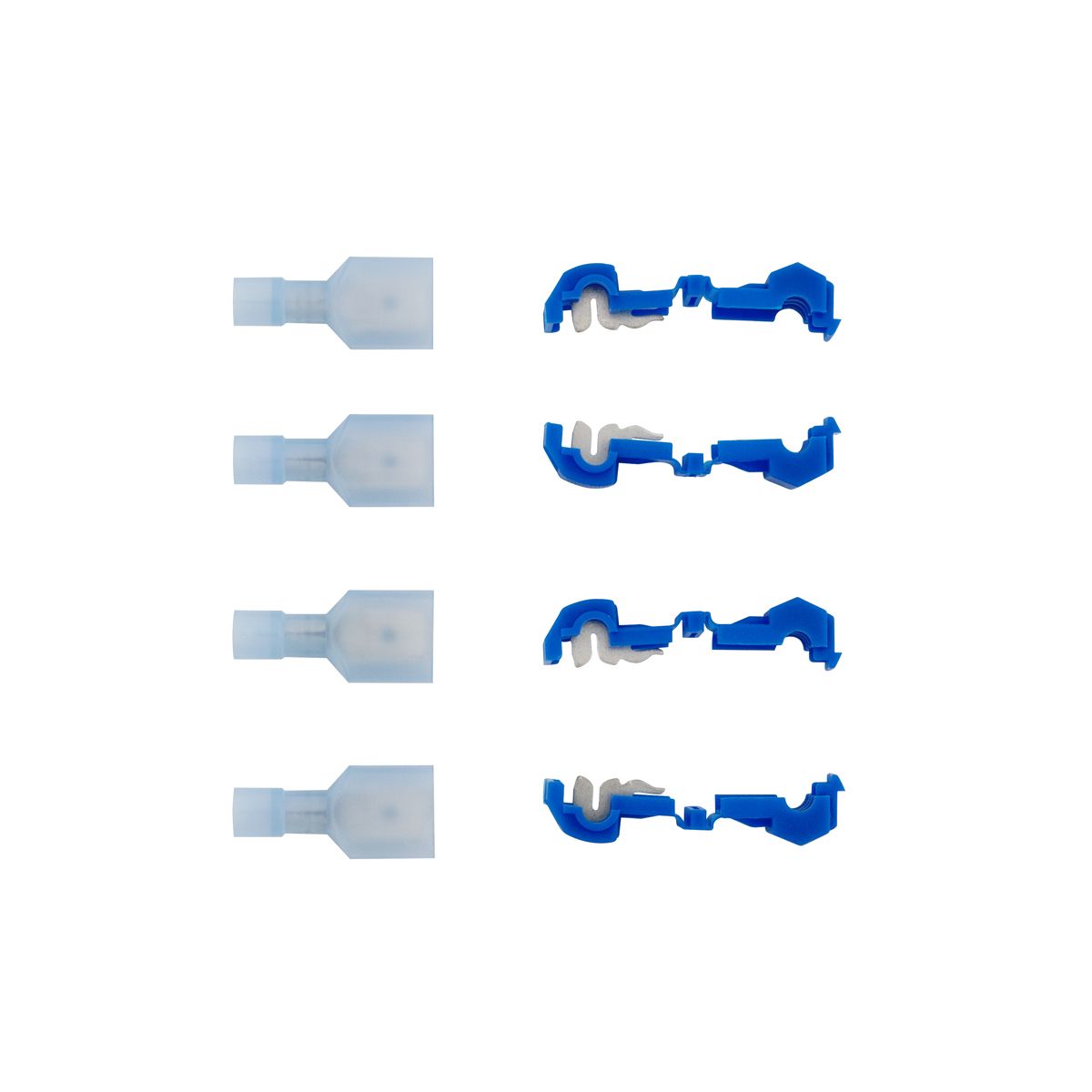 16-14 AWG .250 Tab FI Nylon M Disconnect w/ 16-14 AWG T-Tap Slice, 4/4 Pcs.