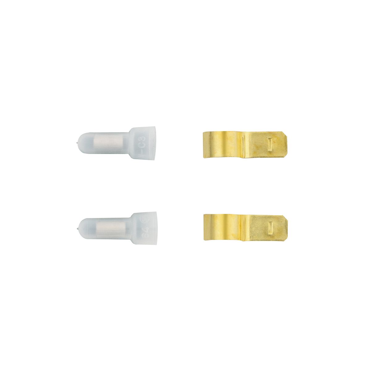 Power Tap Fuse Clips for Glass Fuses & 16-14 .250 FM FI Disconnects (2-Pack)