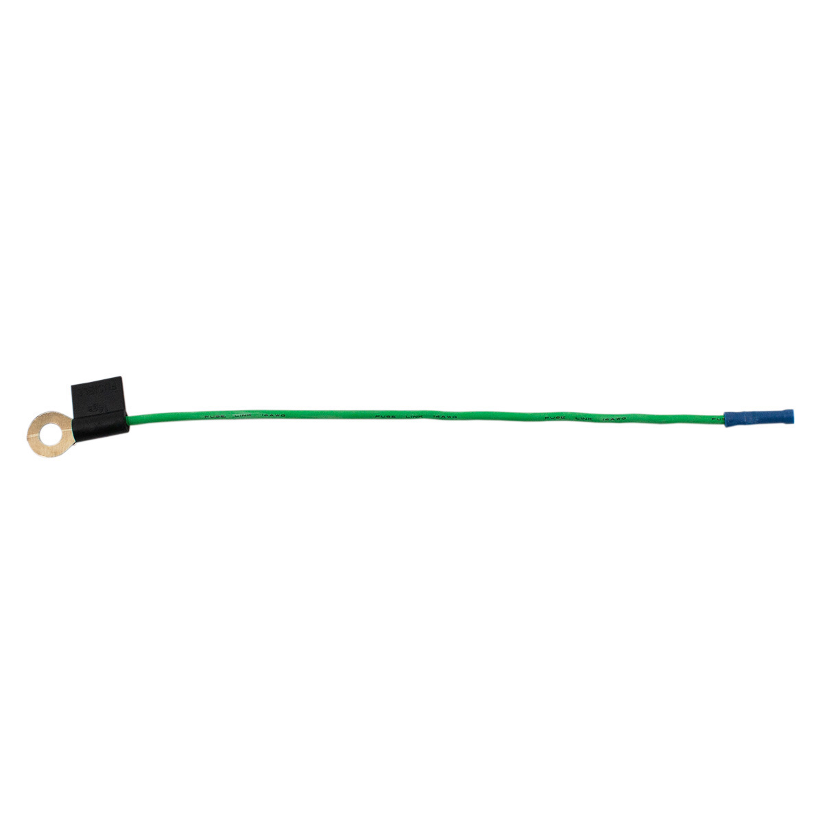 Fusible Link Wire - 14 AWG, Green w/ 5/16" Stud, (1) 10.5" Pc. - Thumbnail 2