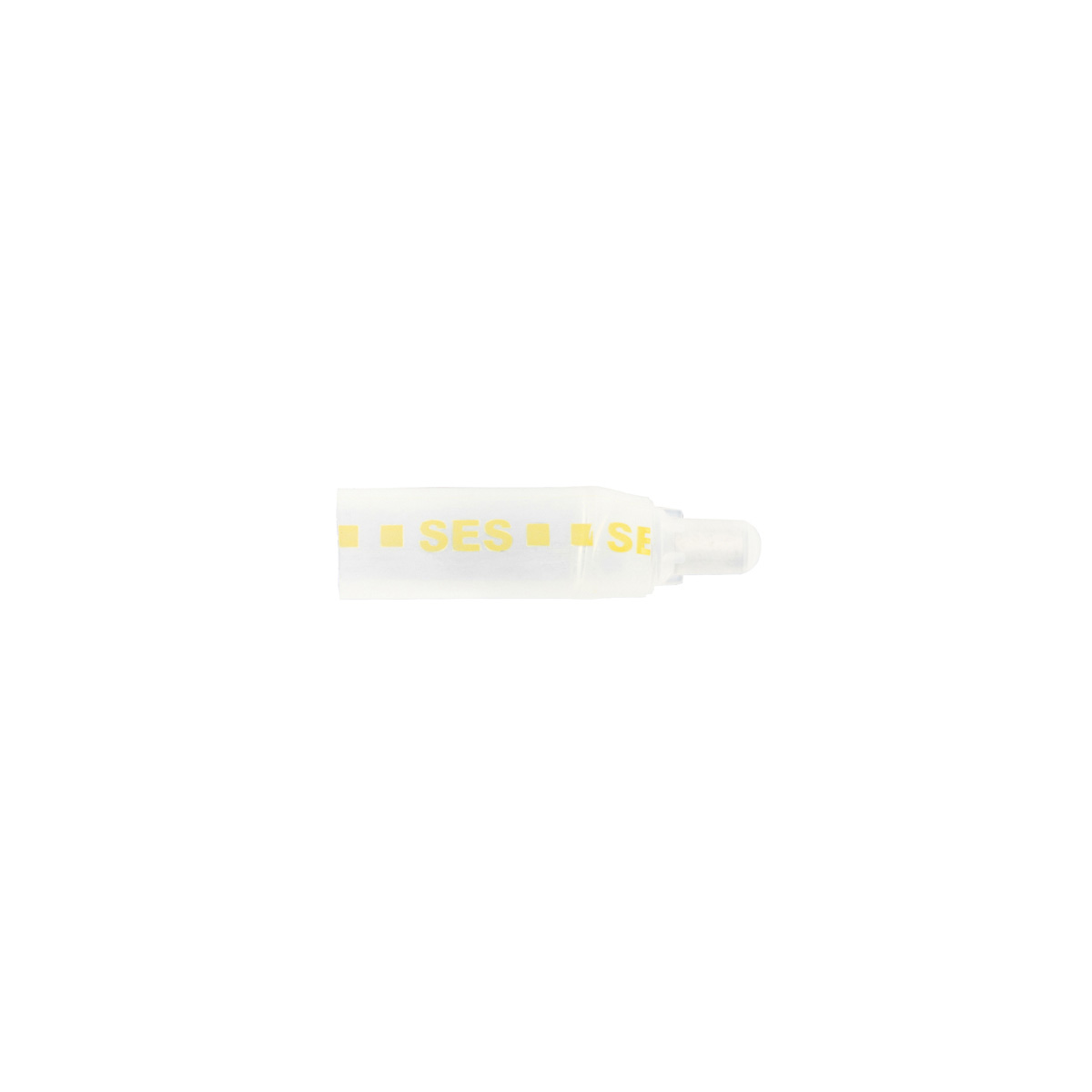 18-10 AWG CS Closed-End Heat Shrink Connector - Clear w/ Yellow Dash (5-Pack) - Thumbnail 2