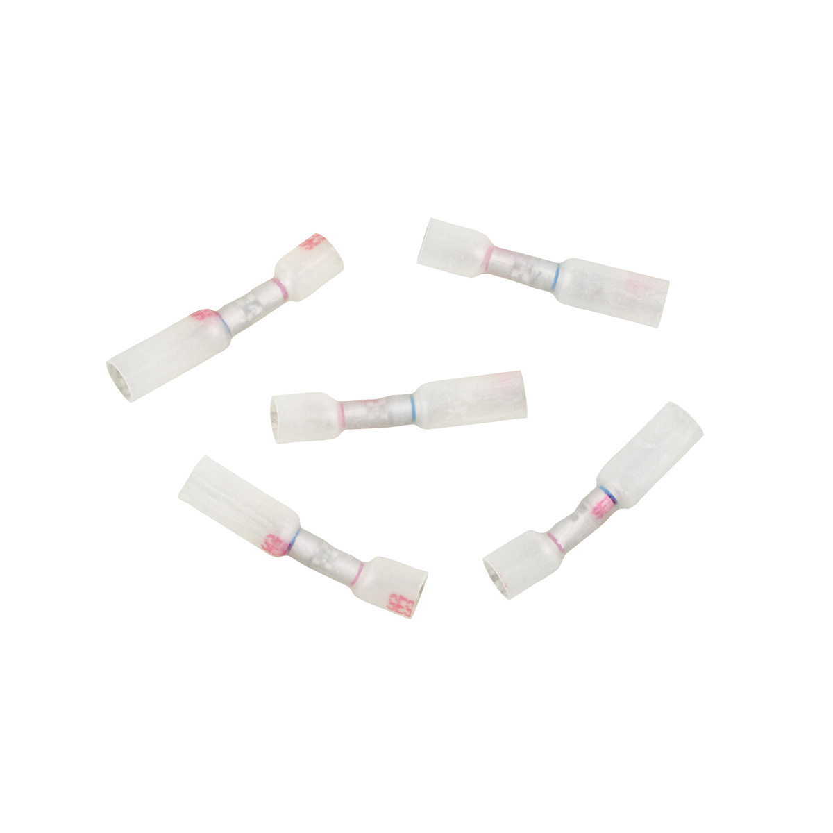 20-18 to 16-14 AWG CS Multi-Wire Heat Shrink Connector - Clear w/ Red Dash (5-Pack) - Thumbnail 4