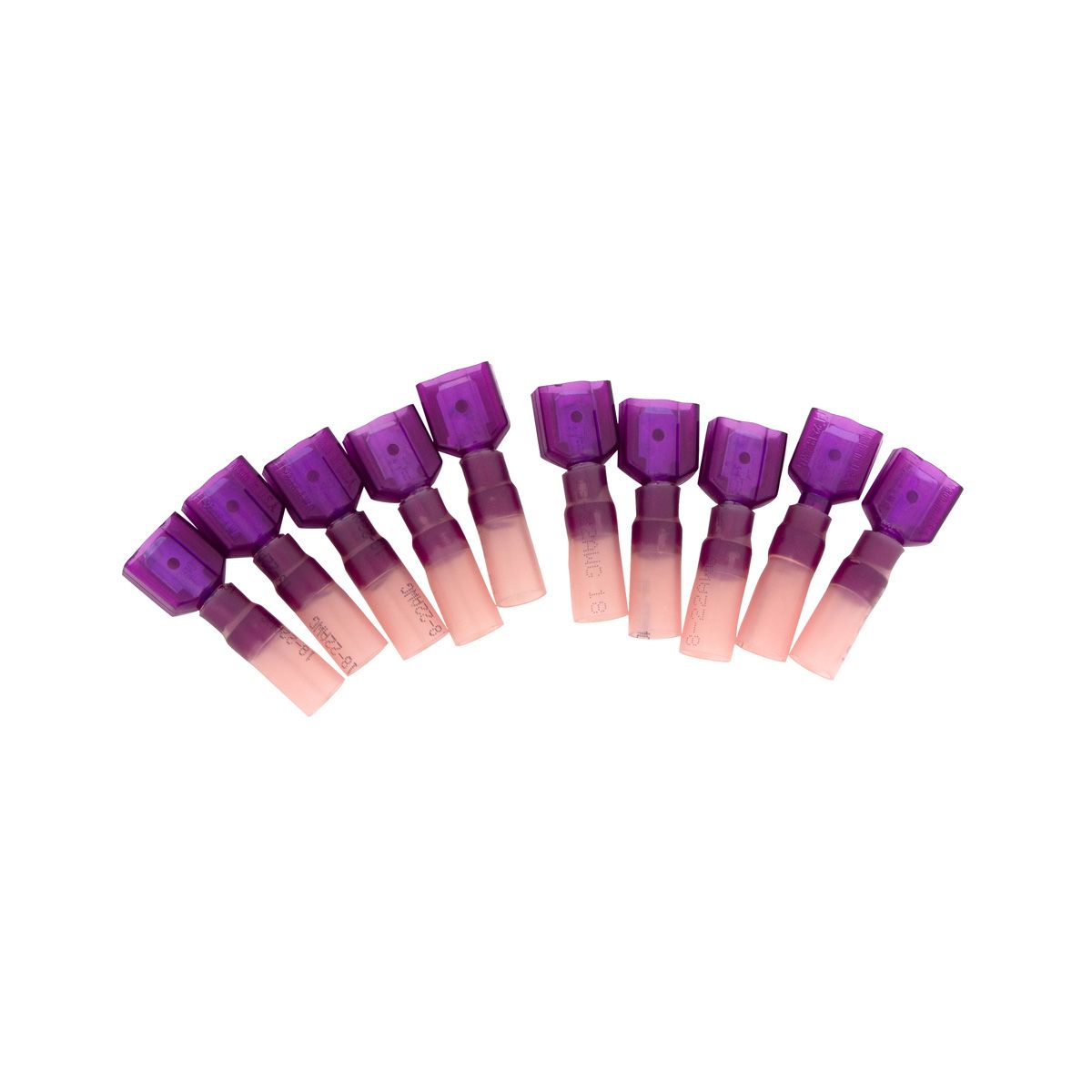 22-18 AWG .250 Tab CS Fully Insulated Heat Shrink M Disconnect - Red (10-Pack)