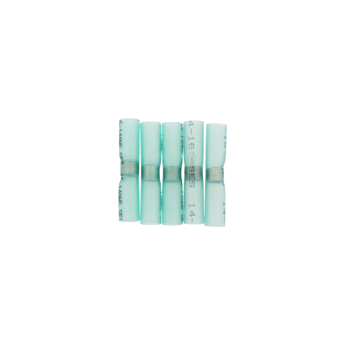 16-14 AWG SS Heat Shrink Butt Connector - Blue (5-Pack) - Thumbnail 5