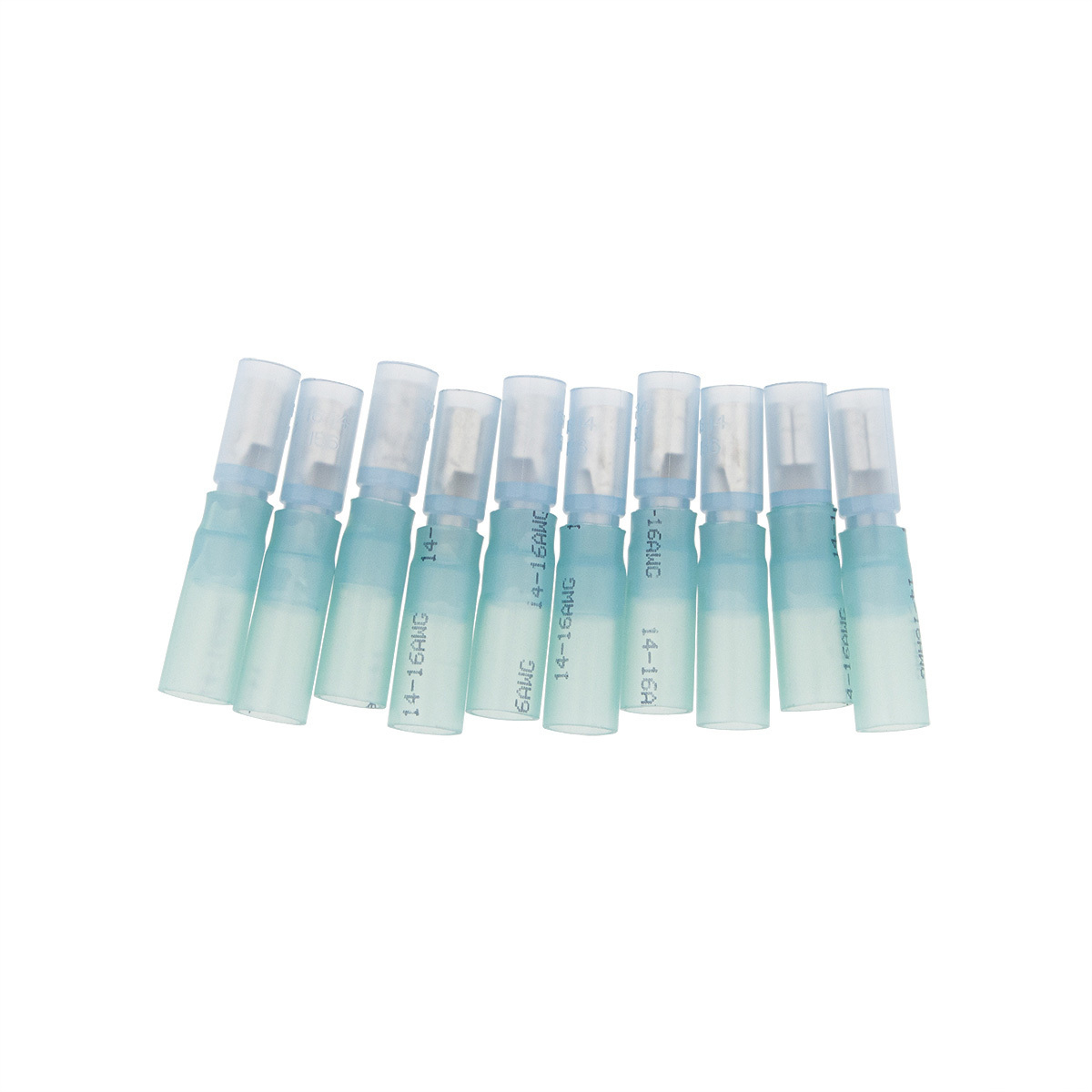 16-14 AWG .157 Tab CS Heat Shrink FM Receptacle - Blue (10-Pack) - Thumbnail 5