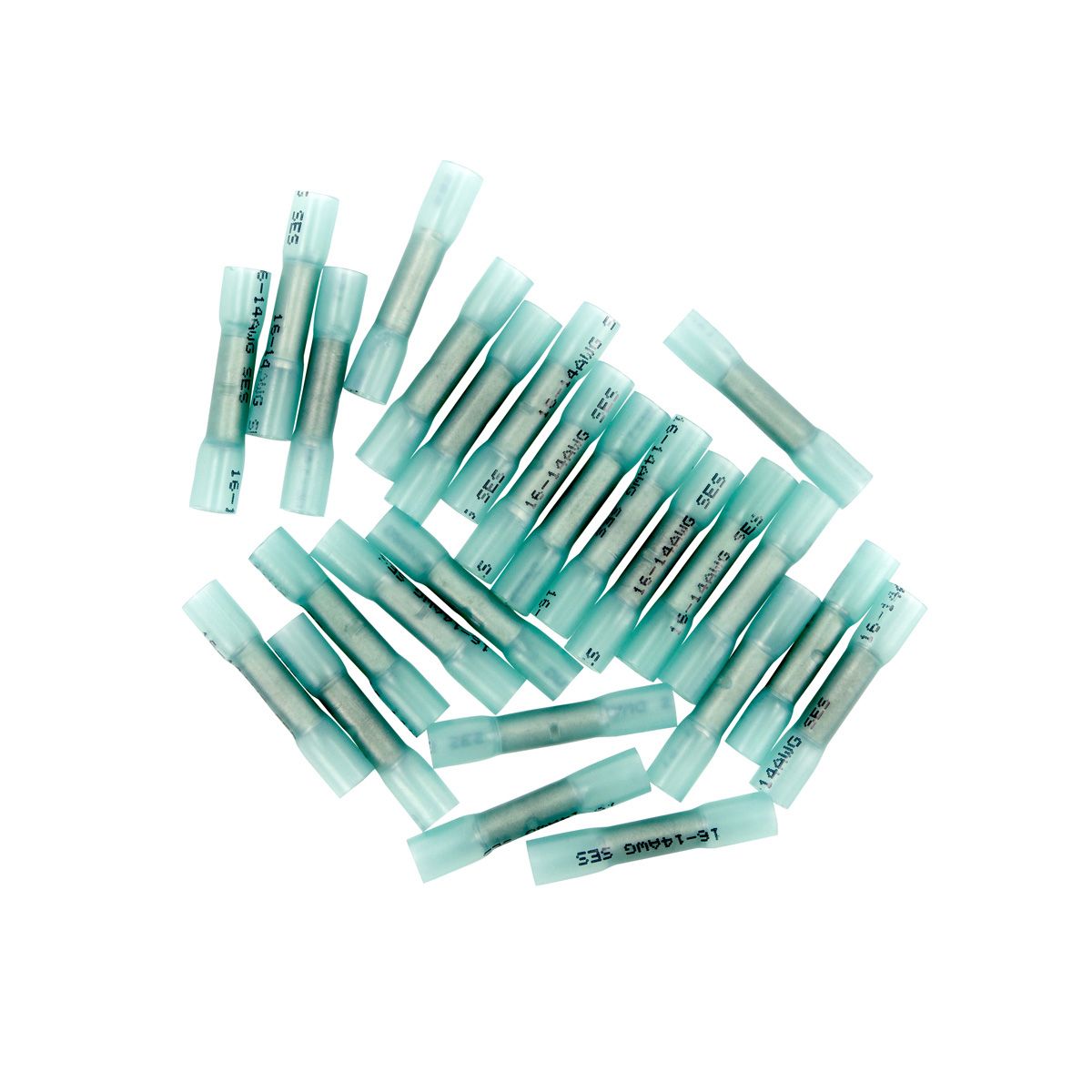 16-14 AWG CS Heat Shrink Butt Connector - Blue (25-Pack)
