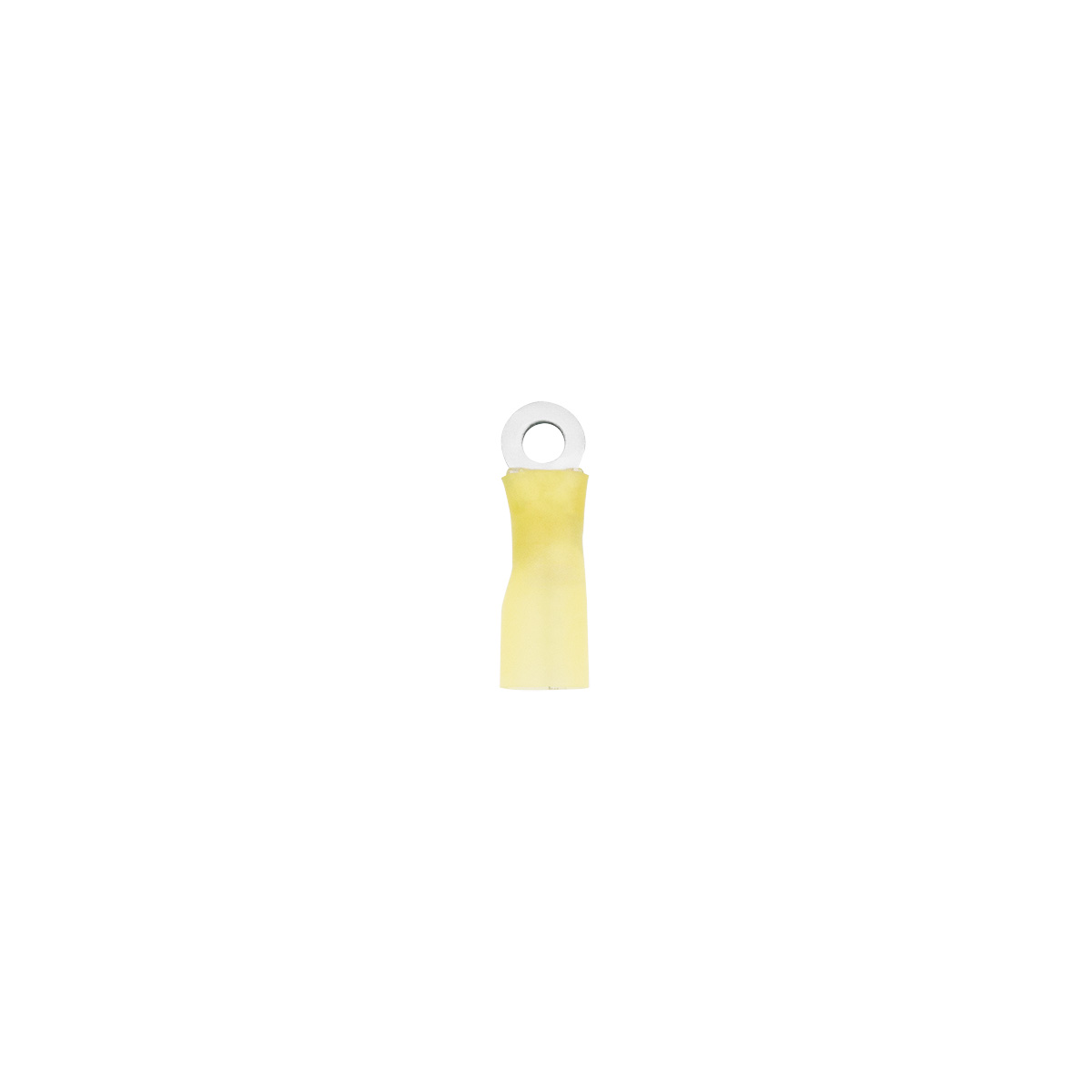 12-10 AWG #8 Stud CS Heat Shrink Ring Terminal - Yellow (4-Pack) - Thumbnail 3