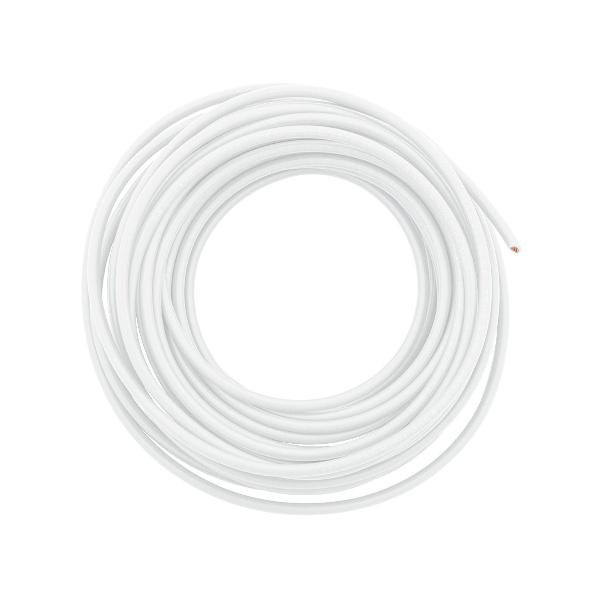 Primary Wire - Rated 80°C 16 AWG, White 20 Ft.