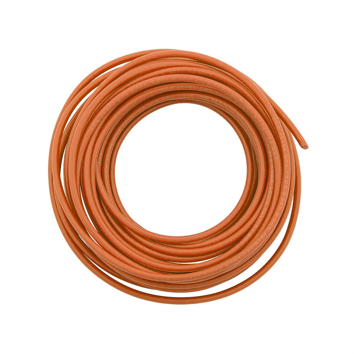 Primary Wire - Rated 80°C 16 AWG, Orange 20 Ft.