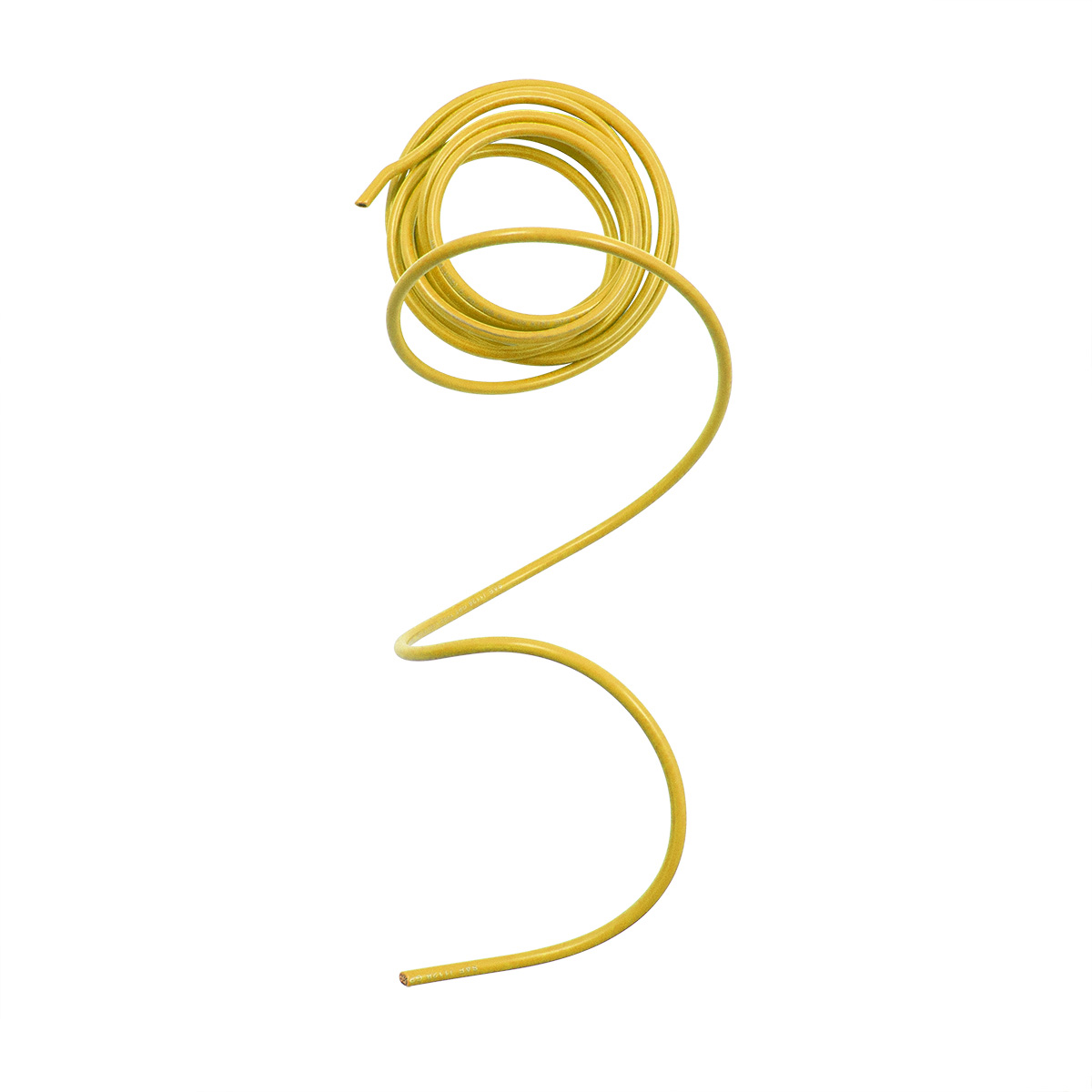Primary Wire - Rated 80°C 10 AWG, Yellow 8 Ft. - Thumbnail 2
