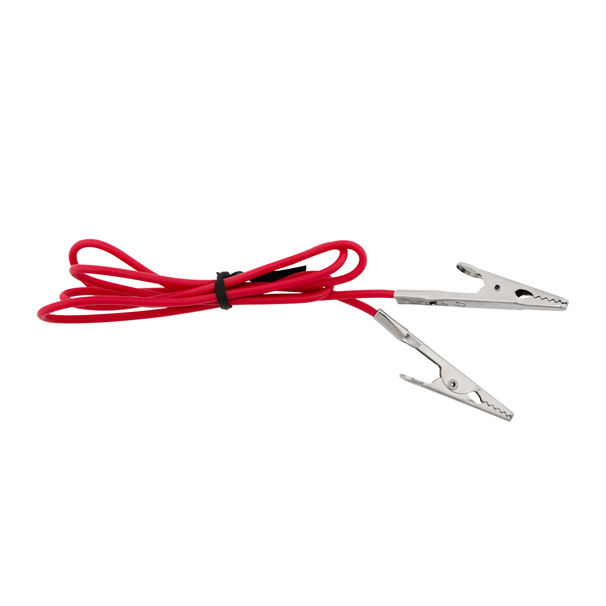 10 Amp Alligator Test Clips w/ 30" Vinyl Leads, 1Red/1Black 1 Set. - Thumbnail 2