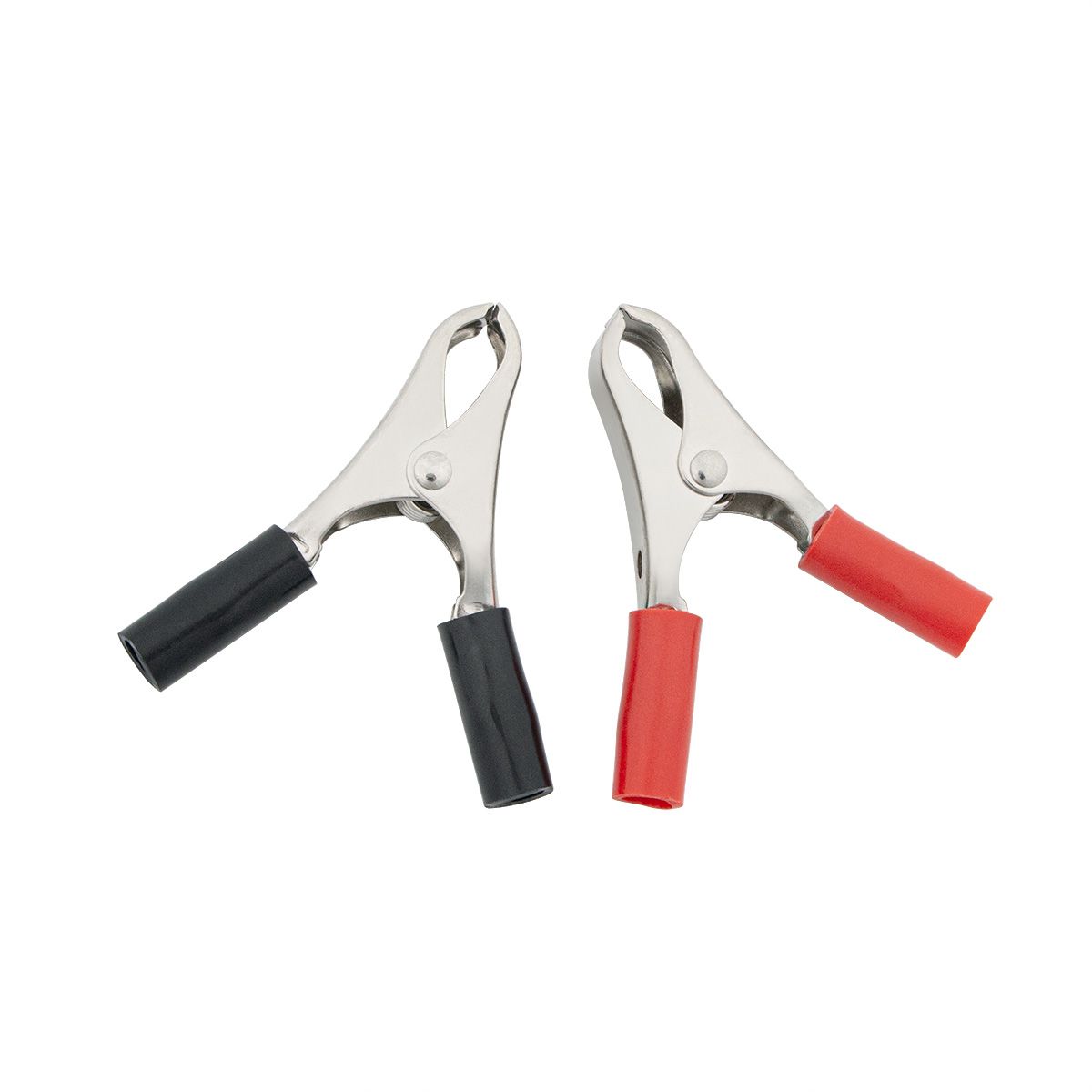 30 Amp Clamps w/ Vinyl Handles, 1Red/1Black 1 Set.