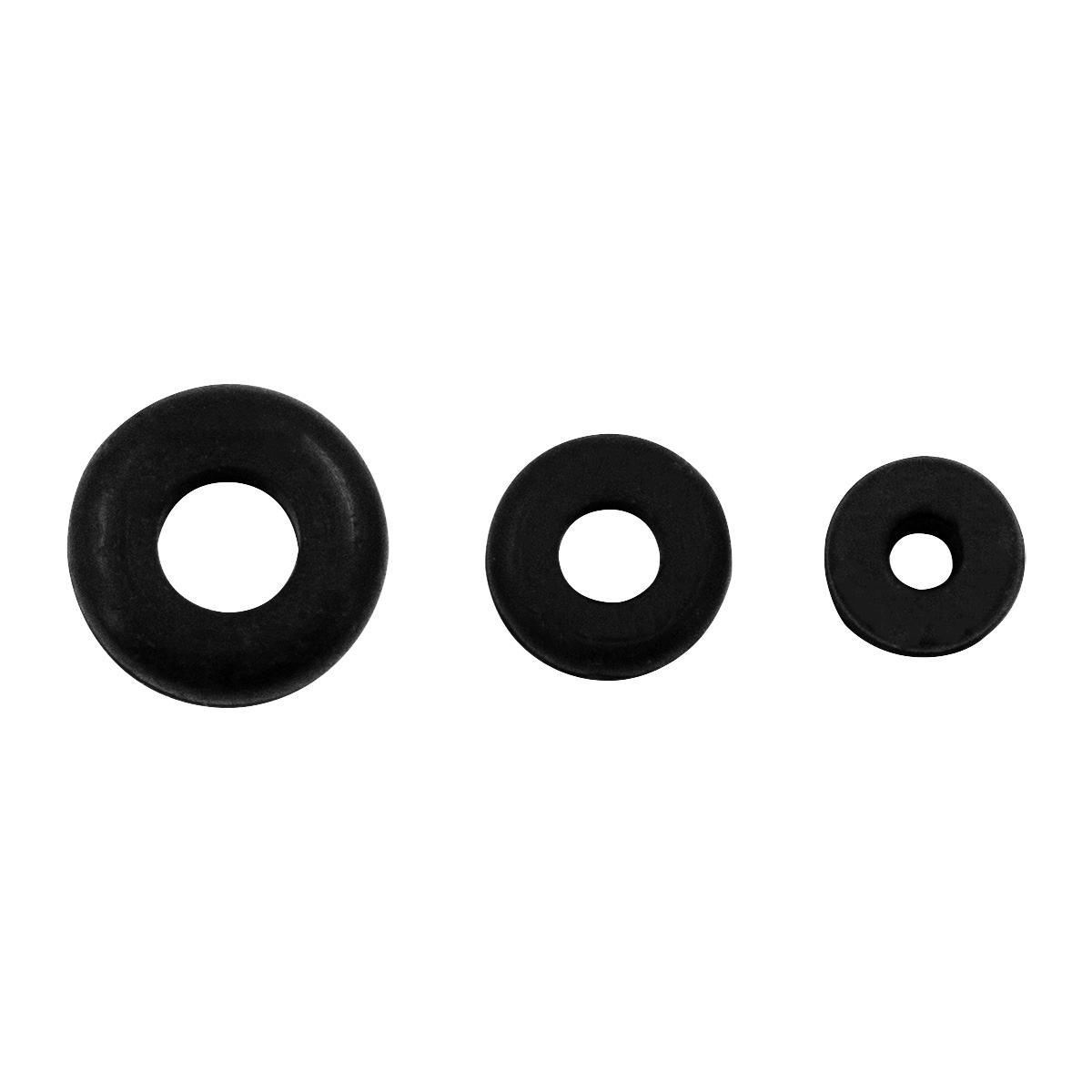 1/4",5/16",3/8" Mounting Holes Black Vinyl Grommets (13-Pack) - Thumbnail 2