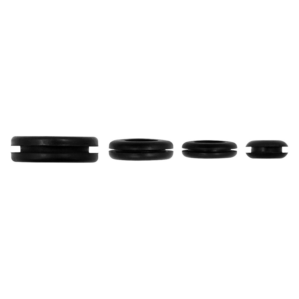 21/32", 7/8",1",1 3/8" Mounting Holes Black Vinyl Grommets (5-Pack) - Thumbnail 3