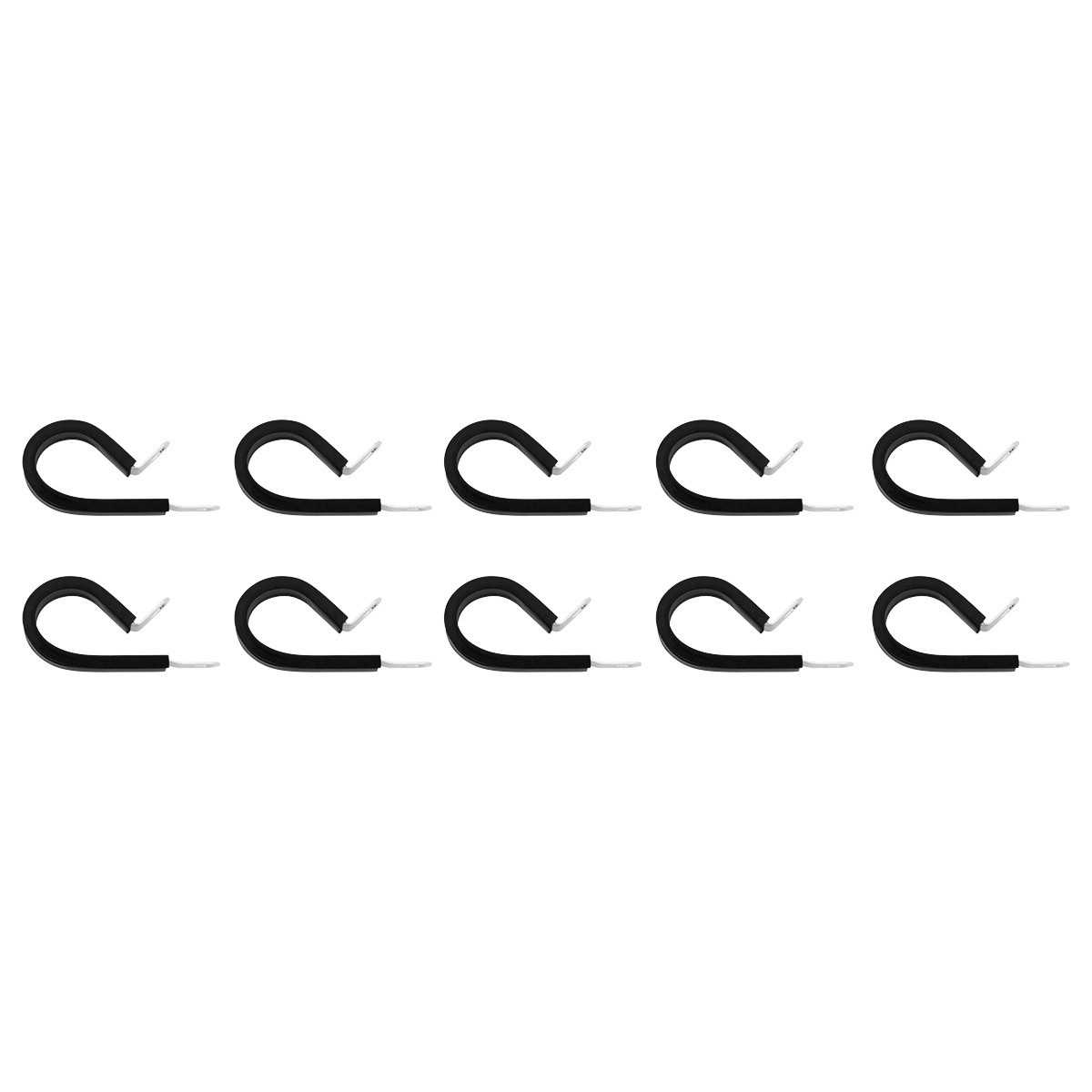 1" I.D. Santoprene Insulated Clamps w/ 1/4" Mounting Hole (10-Pack) - Thumbnail 6