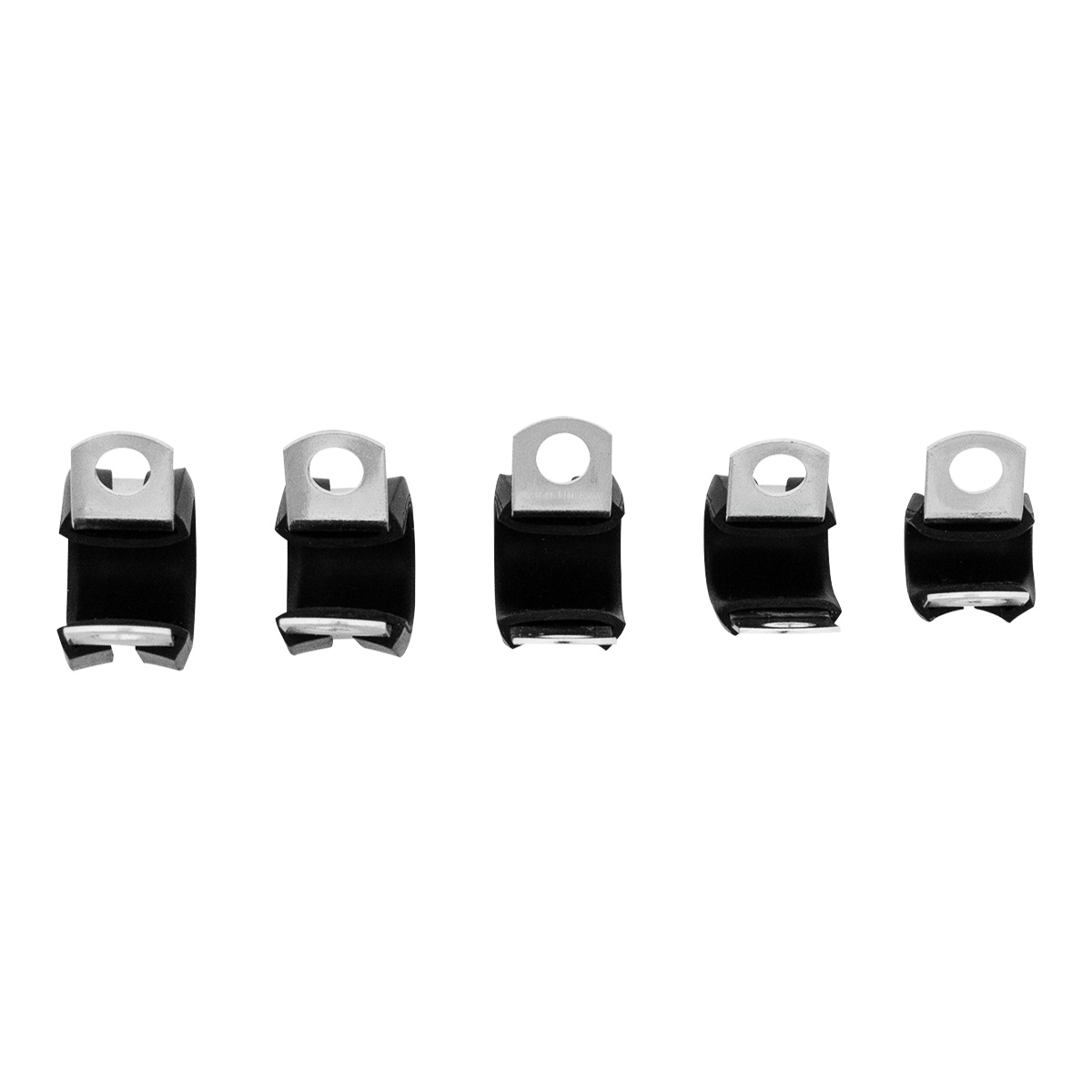 1/4",3/8",1/2",5/8",3/4" I.D. Santoprene Insulated Clamps w/ 1/4" Mounting Hole (10-Pack) - Thumbnail 5