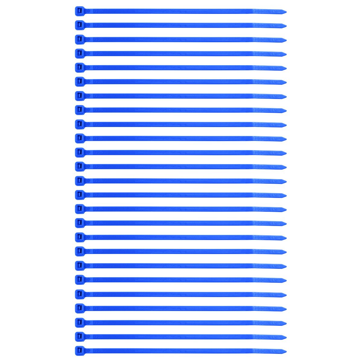 5.5" Blue Nylon Cable Zip Ties 40 Lbs (25-Pack)