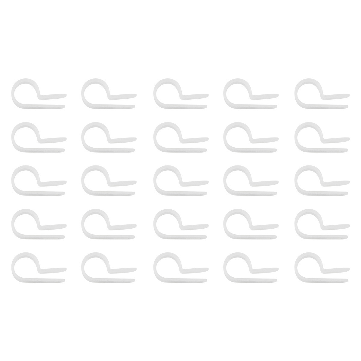 5/16" I.D. Natural Nylon Cable Clamps (25-Pack) - Thumbnail 5