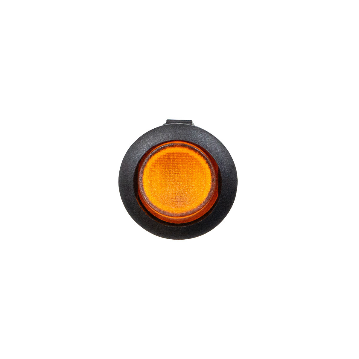 Amber Illum Round Rocker 10 Amp 12V On/Off 1/2" Dia. 1 Pc. - Thumbnail 4