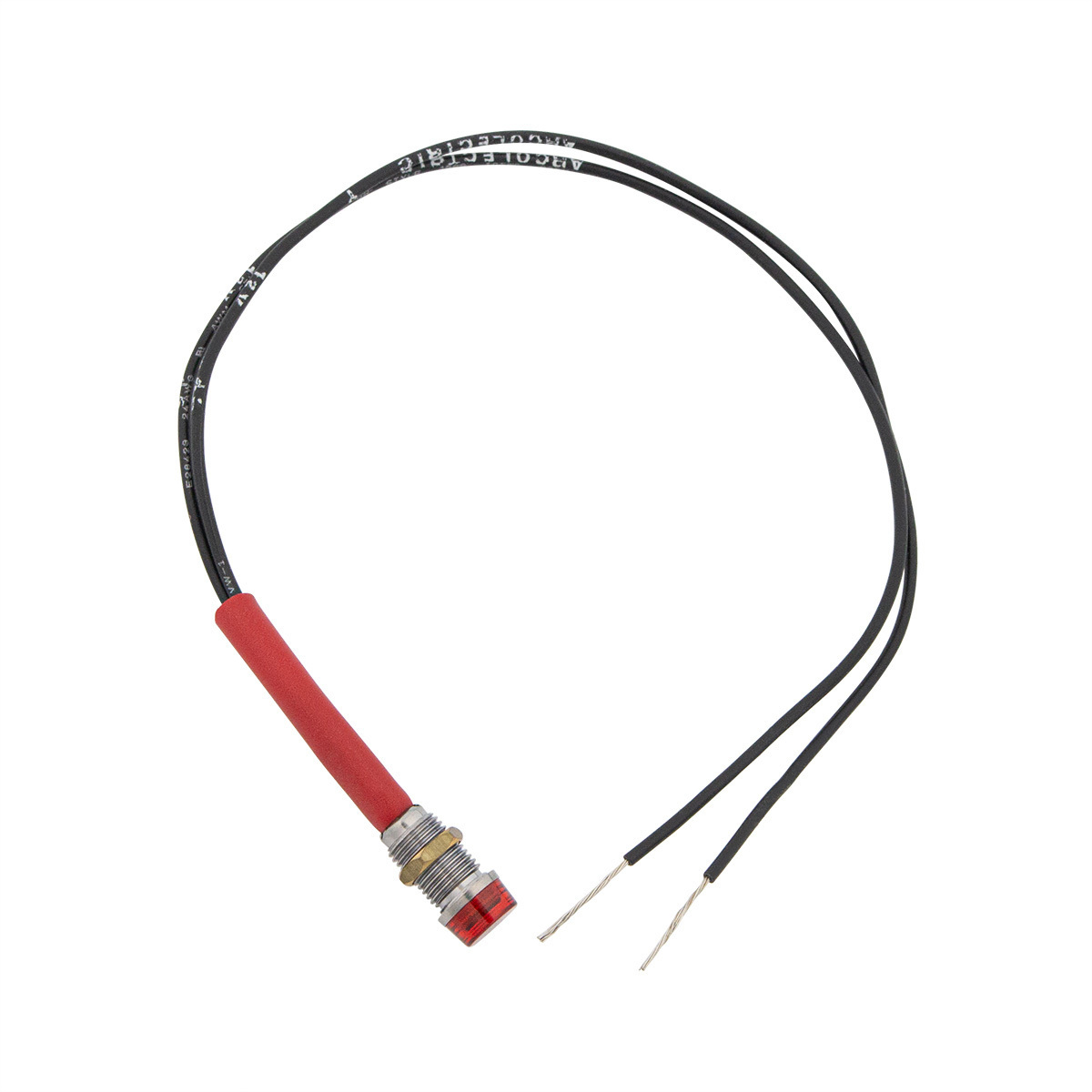 Red Mini Warning Light 16 Amp 12V 1/4" Panel Mount w/Leads 1 Pc. - Thumbnail 7