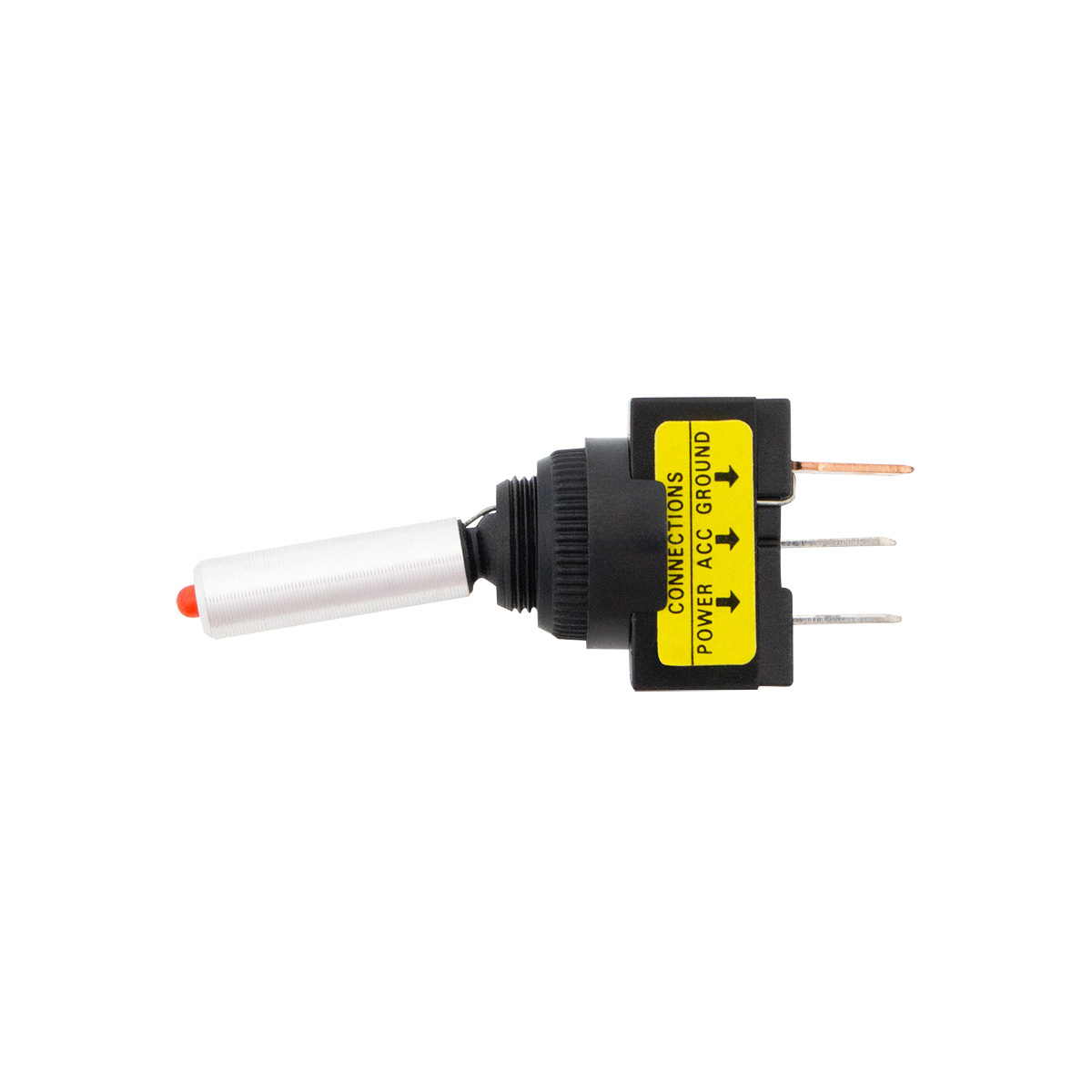 Red LED Toggle 15 Amp 12V S.P.S.T. On/Off 1 Pc. - Thumbnail 4