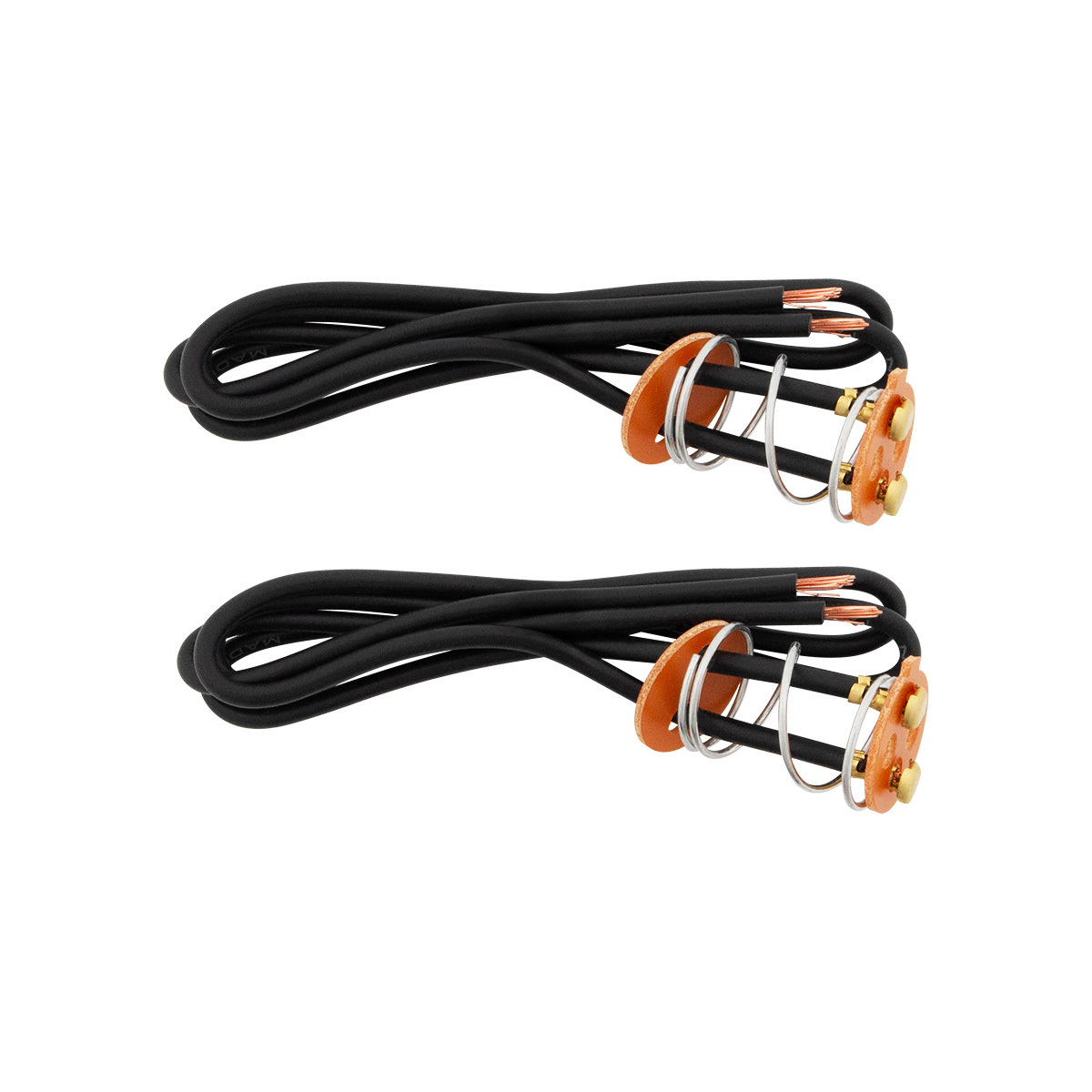 2-Wire Universal Double Contact Light Socket Base w/ Fiber Washers & Tension Spring, 2 Pcs. - Thumbnail 5