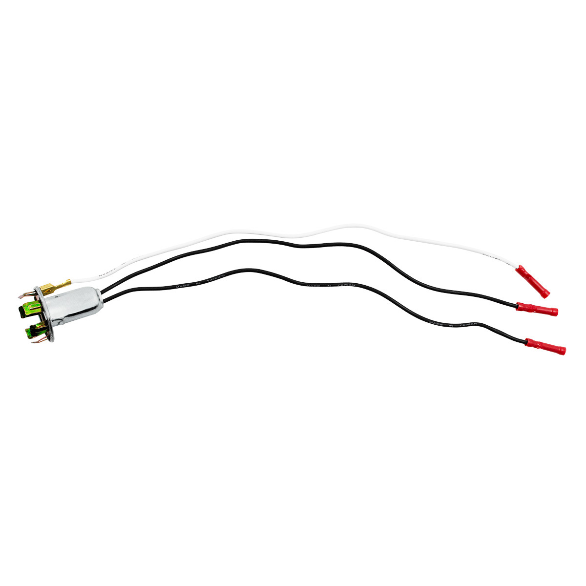 3-Wire Universal Double Contact Park, S/T/T 'Prong-Type' Light Socket w/ Butt Terminated Wires 1 Pc - Thumbnail 2