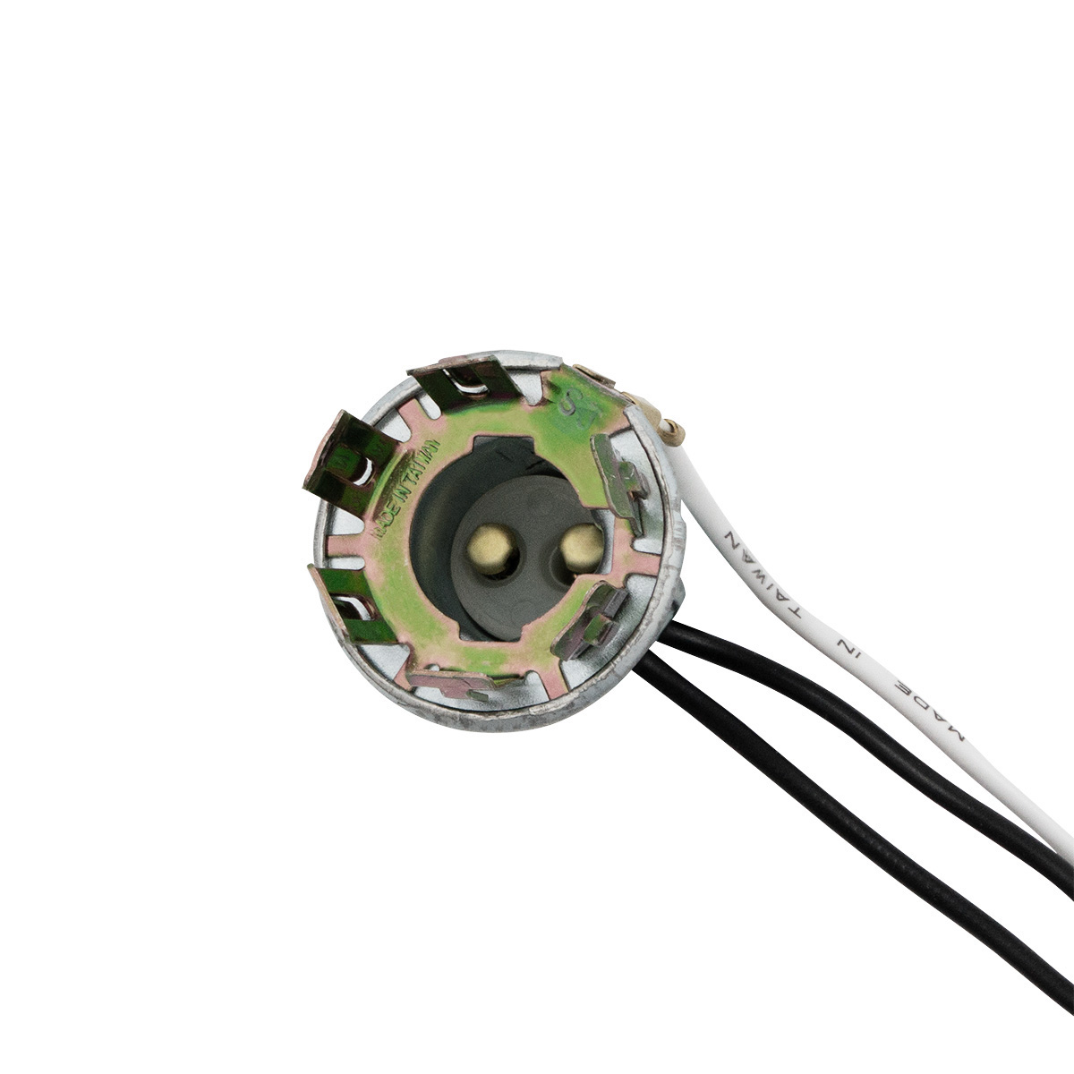 3-Wire Universal Double Contact Park, S/T/T 'Prong-Type' Light Socket w/ Butt Terminated Wires 1 Pc - Thumbnail 3