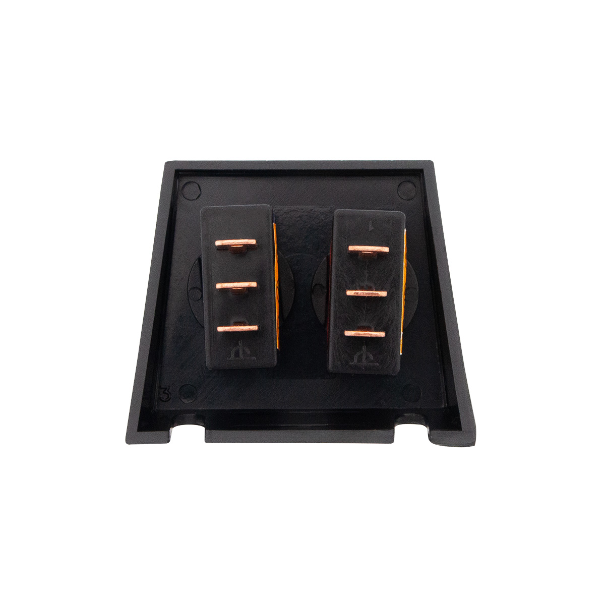 Red & Blue Illum Duckbills in Panel Mount Combo 20 Amp 12V S.P.S.T. On/Off 1 Set. - Thumbnail 3